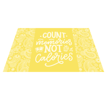 Placemat with quote count memories idea - TenStickers