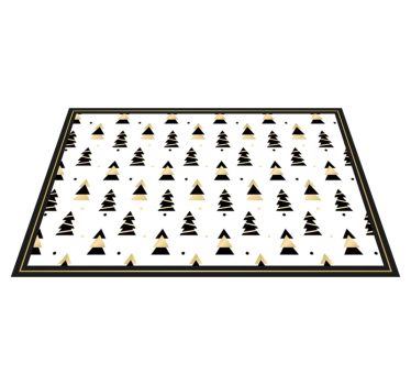 Elegant tree pattern Christmas vinyl placemats - TenStickers