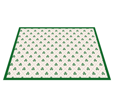 Green vintage pattern  original vinyl placemats - TenStickers