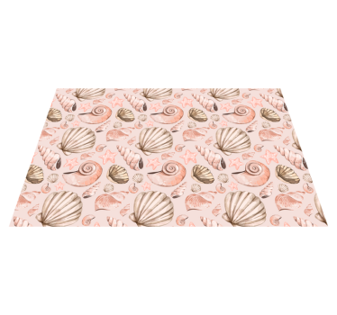 Original placemat with seashell pattern design - TenStickers