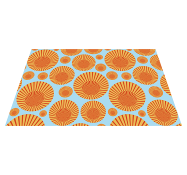 70's sun vinyl placemats - TenStickers