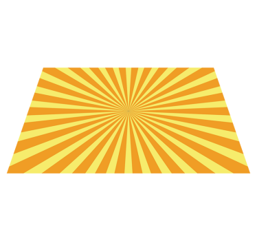 Placemat with quote bold sunburst design - TenStickers