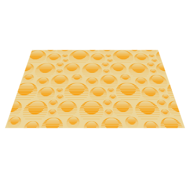 Striped circle pattern placemat - TenStickers