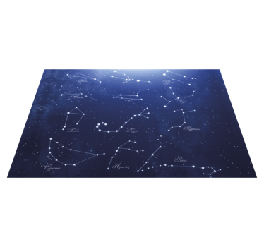 Placemat with quote constellations star map - TenStickers