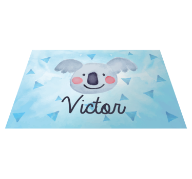 Children placemat cute koala face design - TenStickers