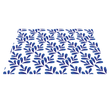 Blue porcelain elegant table placemats - TenStickers