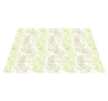 Botanical leaf motif placemat - TenStickers