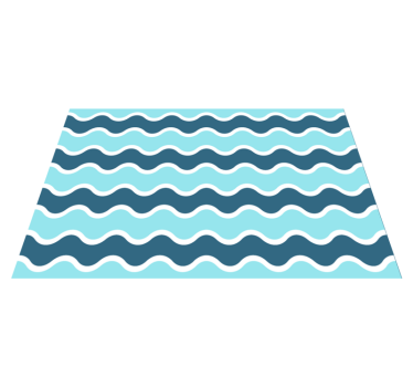 Shades of blue waves elegant table placemats - TenStickers