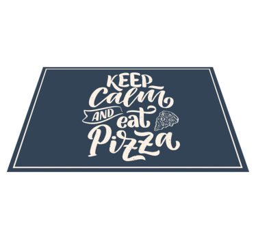 Placemat with quote enjoy life, eat pizza - TenStickers