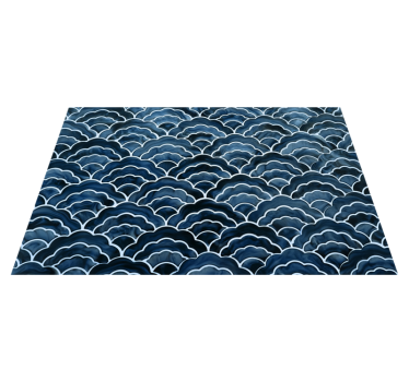 Japanese wave pattern elegant table placemats - TenStickers