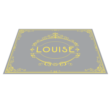 Customisable placemat with elegant name display - TenStickers