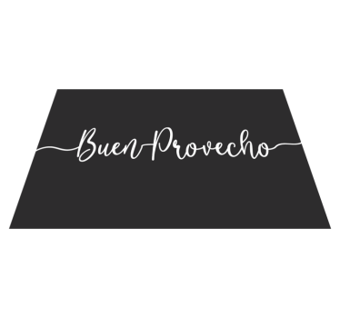 Placemat with quote elegant food affirmation - TenStickers