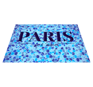 Placemat with quote love is a promise in paris - TenStickers