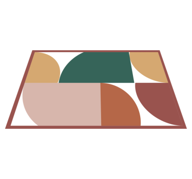 Abstract pattern geometric art original vinyl placemats - TenStickers