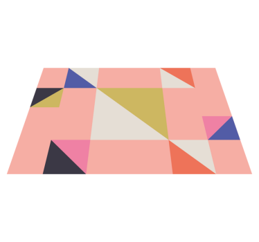 Art geometric pattern original vinyl placemats - TenStickers