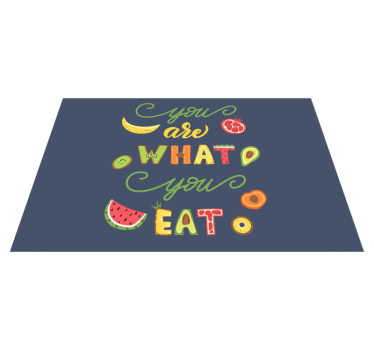 Placemat with quote enjoy every bite - TenStickers