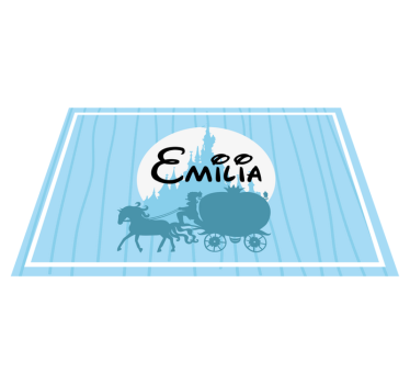 Children placemat horse-drawn carriage design - TenStickers