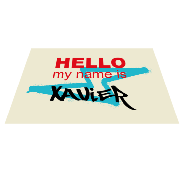 Placemat with quote personalized name announcement - TenStickers