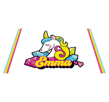 Children placemat unicorn gem design - TenStickers