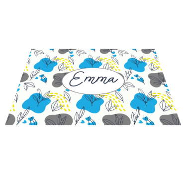 Customisable placemat custom blossom arrangement - TenStickers