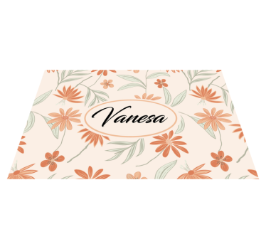 Customisable placemat custom botanical design - TenStickers