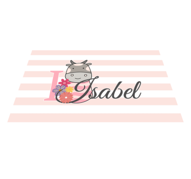 Customisable placemat with cow-themed design - TenStickers