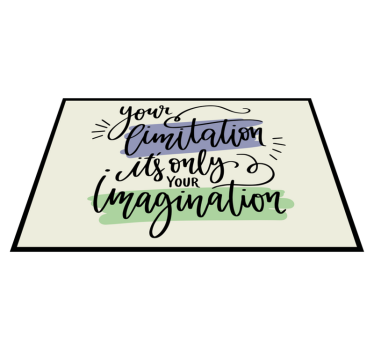 Placemat with quote inspirational phrase art - TenStickers
