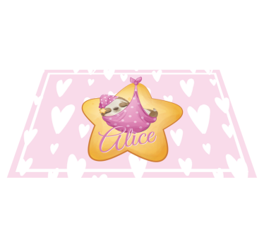 Children placemat sloth in star design - TenStickers