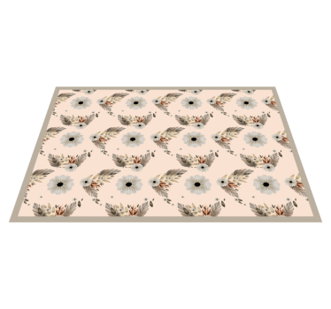 Original placemat floral leaf inspiration - TenStickers