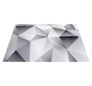 Modern placemat geometric metallic design - TenStickers