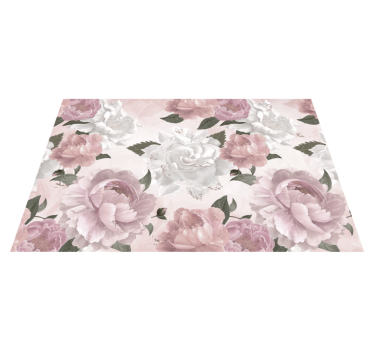 Provencal style peonies elegant table placemats - TenStickers