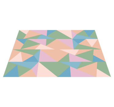 Pastel triangles art geometric  elegant table placemats - TenStickers