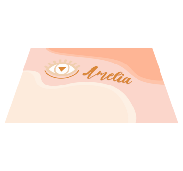 Customisable placemat with eye motif personalisation - TenStickers