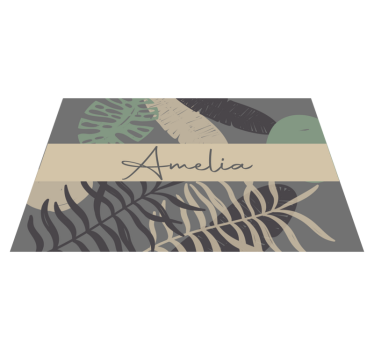 "Boho" style jungle contemporary placemats - TenStickers