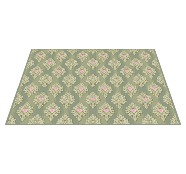 Elegant placemat with floral motif elegance - TenStickers