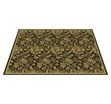 Elegant placemat botanical elegance - TenStickers