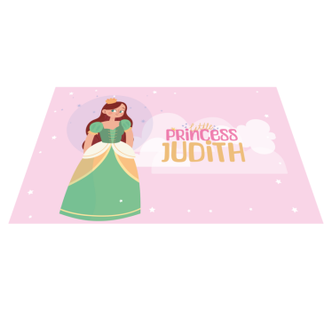 Little princess Personalised vinyl placemat - TenStickers