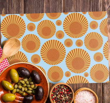 70's sun vinyl placemats - TenStickers