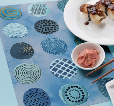 Abstract ballons elegant table placemats - TenStickers