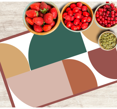 Abstract pattern geometric art original vinyl placemats - TenStickers