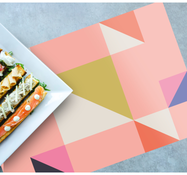 Art geometric pattern original vinyl placemats - TenStickers