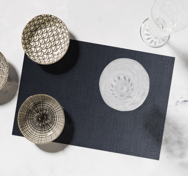 Black background with stripes elegant placemats - TenStickers