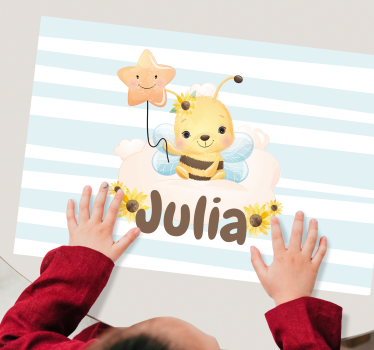 Children placemat cute bee design - TenStickers
