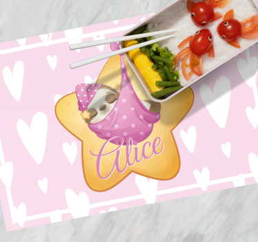 Children placemat sloth in star design - TenStickers