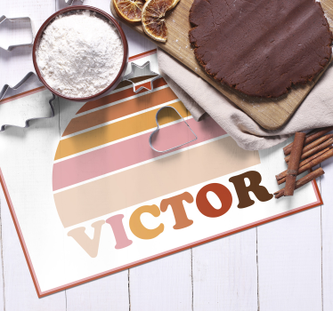 Customisable placemat customizable name placemat - TenStickers
