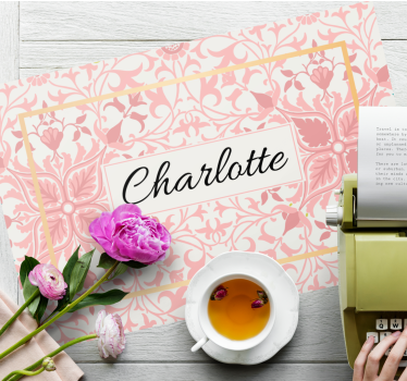 Customisable placemat customized botanical design - TenStickers