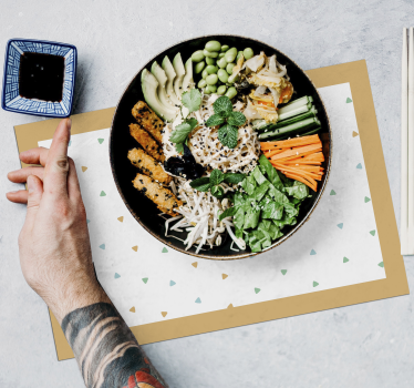Customisable placemat sleek triangle design - TenStickers