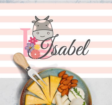 Customisable placemat with cow-themed design - TenStickers