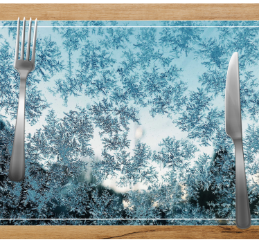 Frosted ice pattern placemat - TenStickers