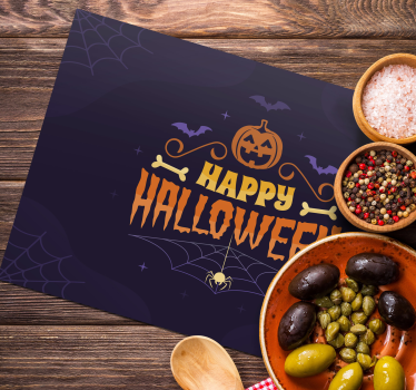 Happy Halloween placemat - TenStickers